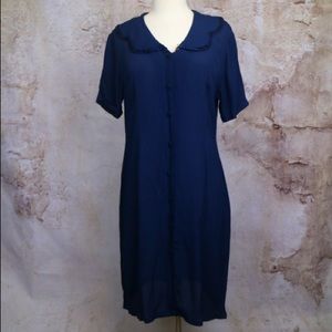 Vintage Navy Blue Dress